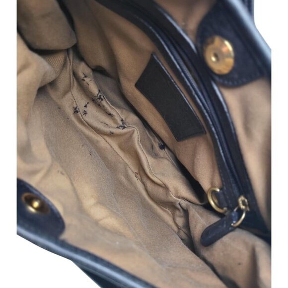 Coach Vintage Saddle Hippie Legacy 9340 Black Leather Buckle Shoulder Bag - Picture 9 of 13